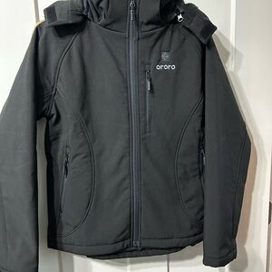 Ororo Black Softshell Heated Jacket Coat winter - Battery NOT included